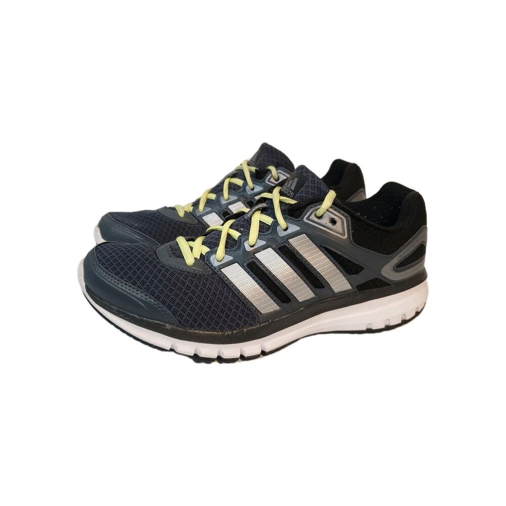 Adidas Womens Duramo 6 Running Shoe Sneaker Gray Black Yellow Laces SZ 9.5